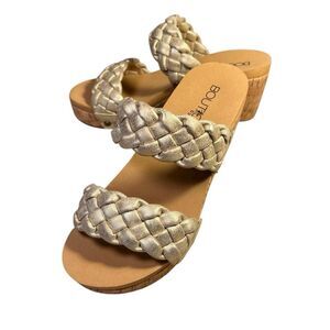 Boutique by Corky’s Delightful Gold Wedge Sandal Sz 10